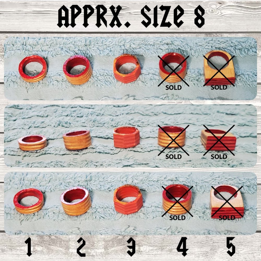 Handmade Wooden Rings